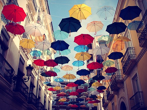 colorful umbrellas